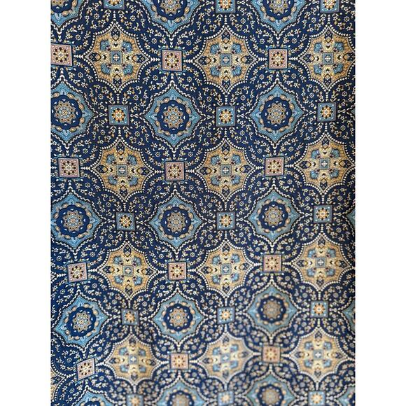 Garnet Hill Silk Shift Dress Medallion Print 3/4 sleeve size 8 - Picture 5 of 6